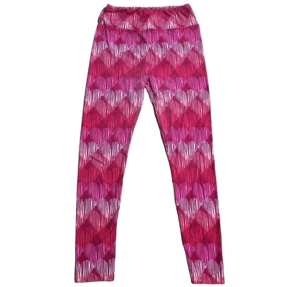 Lularoe Pink Heart One Size Leggins